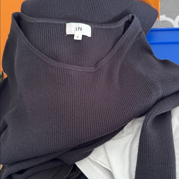 LPS ribbed knit black sweater dress - Picture 7 of 7